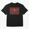 Cristiano Ronaldo portrait painting Oversized T-Shirt Discover Match Day Hype around FIFA World Cup 2026 USA Canada Mexico, CR7 and Messi, Argentina and Brazil, Retro Football Energy, Iconic Rivalries, Trophy Chase Drama and Stadium Atmosphere;