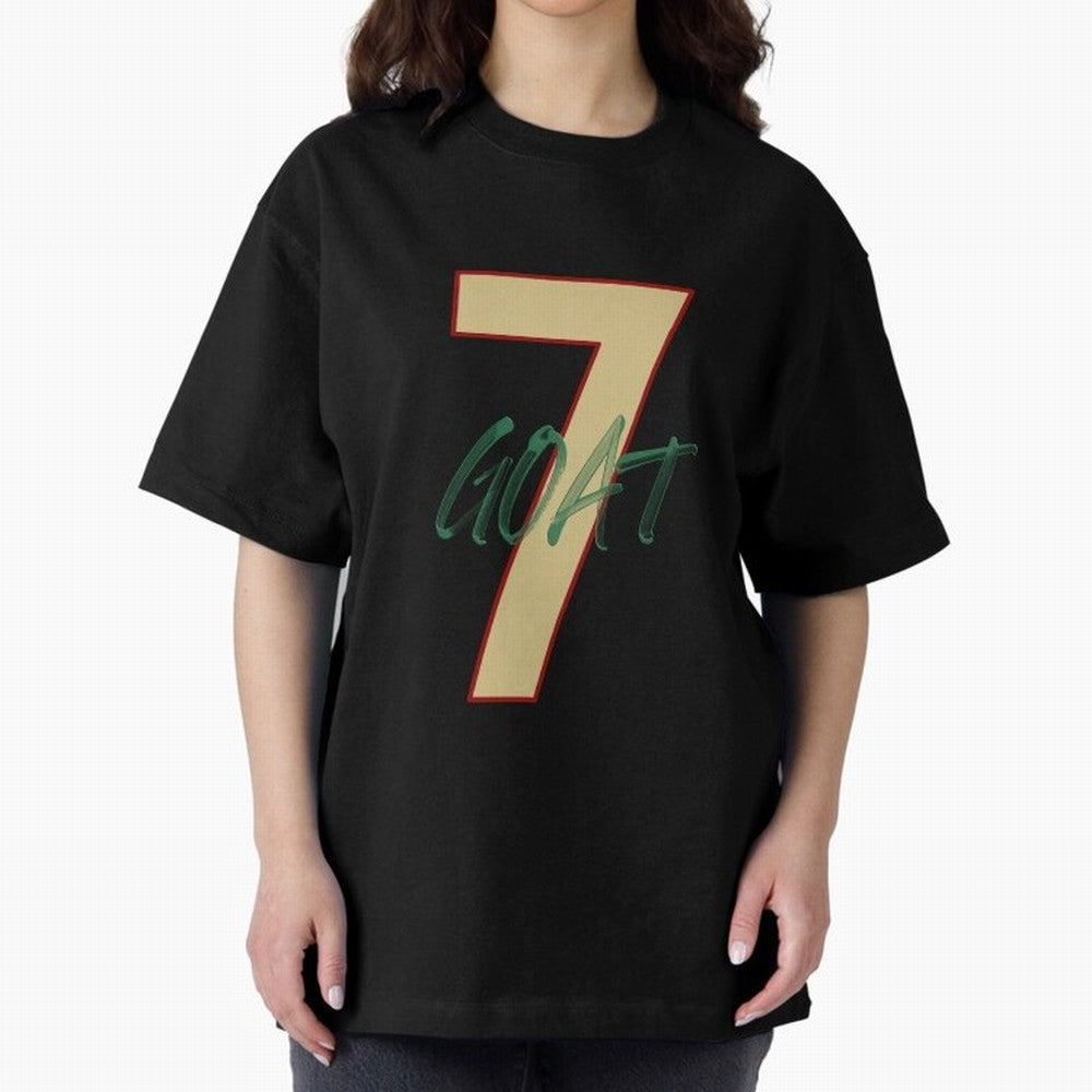 Cristiano Ronaldo 7 GOAT Football Legend Poster Art Oversized T-Shirt Feel the Roar of FIFA World Cup 2026 for Fans of Messi, CR7 and Mbappe and Brazil, Bringing Sports Nostalgia, International Competition, Famous Players and Unforgettable