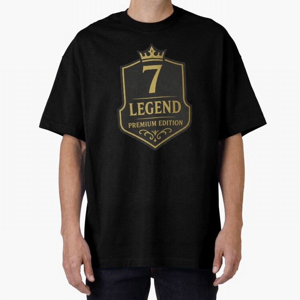 7Legend Football Inspired Number 7 T-Shirt Oversized T-Shirt Join the Countdown to Match Day Hype around FIFA World Cup 2026 Group Stage, Messi, Netherlands, Stadium Memories, Football Loyalty, International Chants and Championship Tradition;