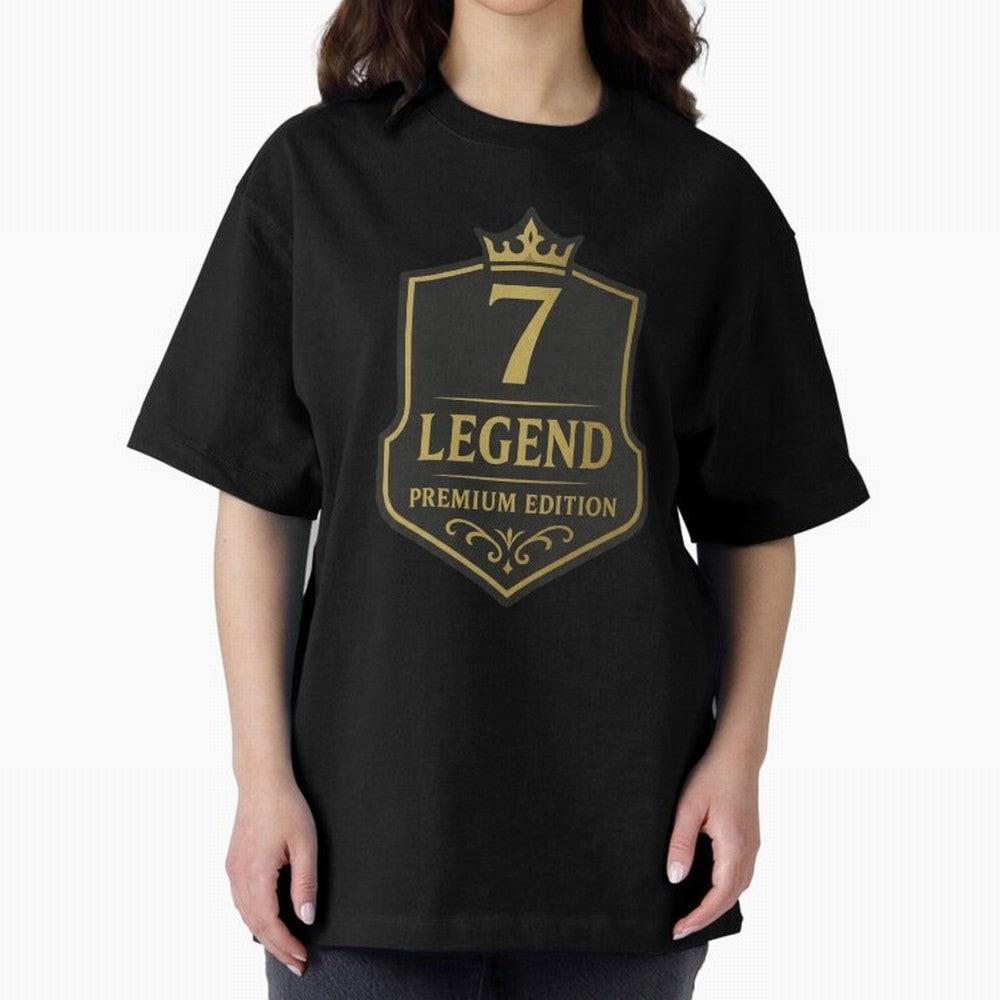 7Legend Football Inspired Number 7 T-Shirt Oversized T-Shirt Join the Countdown to Match Day Hype around FIFA World Cup 2026 Group Stage, Messi, Netherlands, Stadium Memories, Football Loyalty, International Chants and Championship Tradition;
