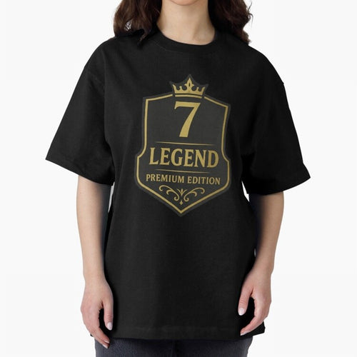 7Legend Football Inspired Number 7 T-Shirt Oversized T-Shirt Join the Countdown to Match Day Hype around FIFA World Cup 2026 Group Stage, Messi, Netherlands, Stadium Memories, Football Loyalty, International Chants and Championship Tradition;