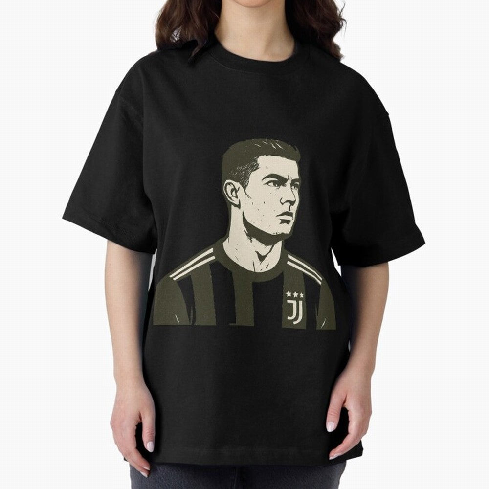 Cristiano Ronaldo Oversized T-Shirt Celebrate Rivalries and Pride in Global Football Passion for FIFA World Cup 2026 USA Canada Mexico, Celebrating Messi, CR7 and Mbappe, England, France and Netherlands, Retro Football Energy, Iconic Rivalries,