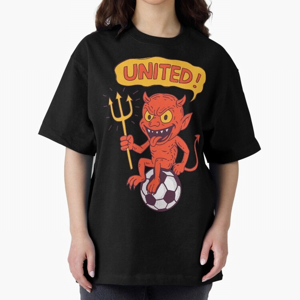 Manchester United The Red Devils Oversized T-Shirt Celebrate Rivalries and Pride in FIFA World Cup 2026 Group Stage Driven by Cristiano Ronaldo, Haaland and CR7, Brazil, Portugal and Argentina Energy, Global Supporter Spirit, Legendary Goals,