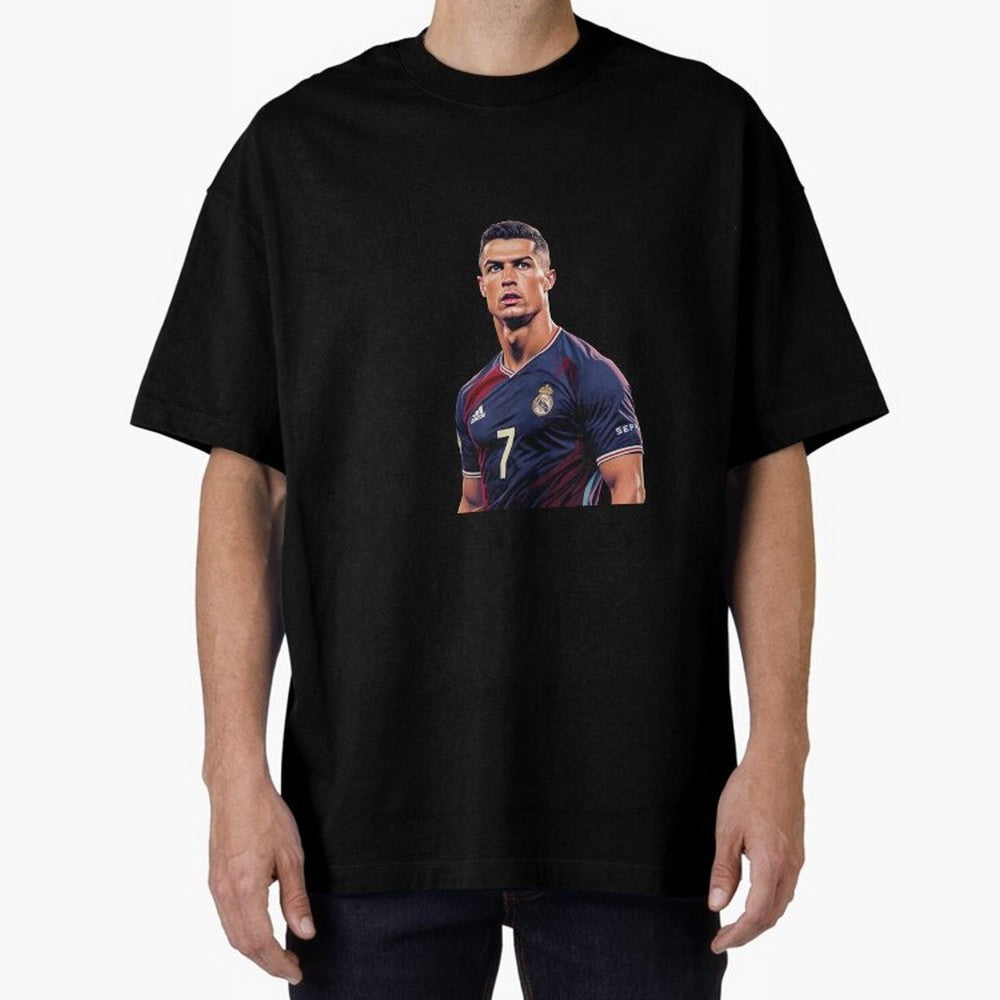 CR7 Siuuu Oversized T-Shirt Relive the Noise and Pride of FIFA World Cup 2026 Group Stage for Fans of Messi, Neymar and Mbappe and England, France and Netherlands, Bringing Worldwide Fan Energy, Dramatic Goals, Stadium Lights and Championship