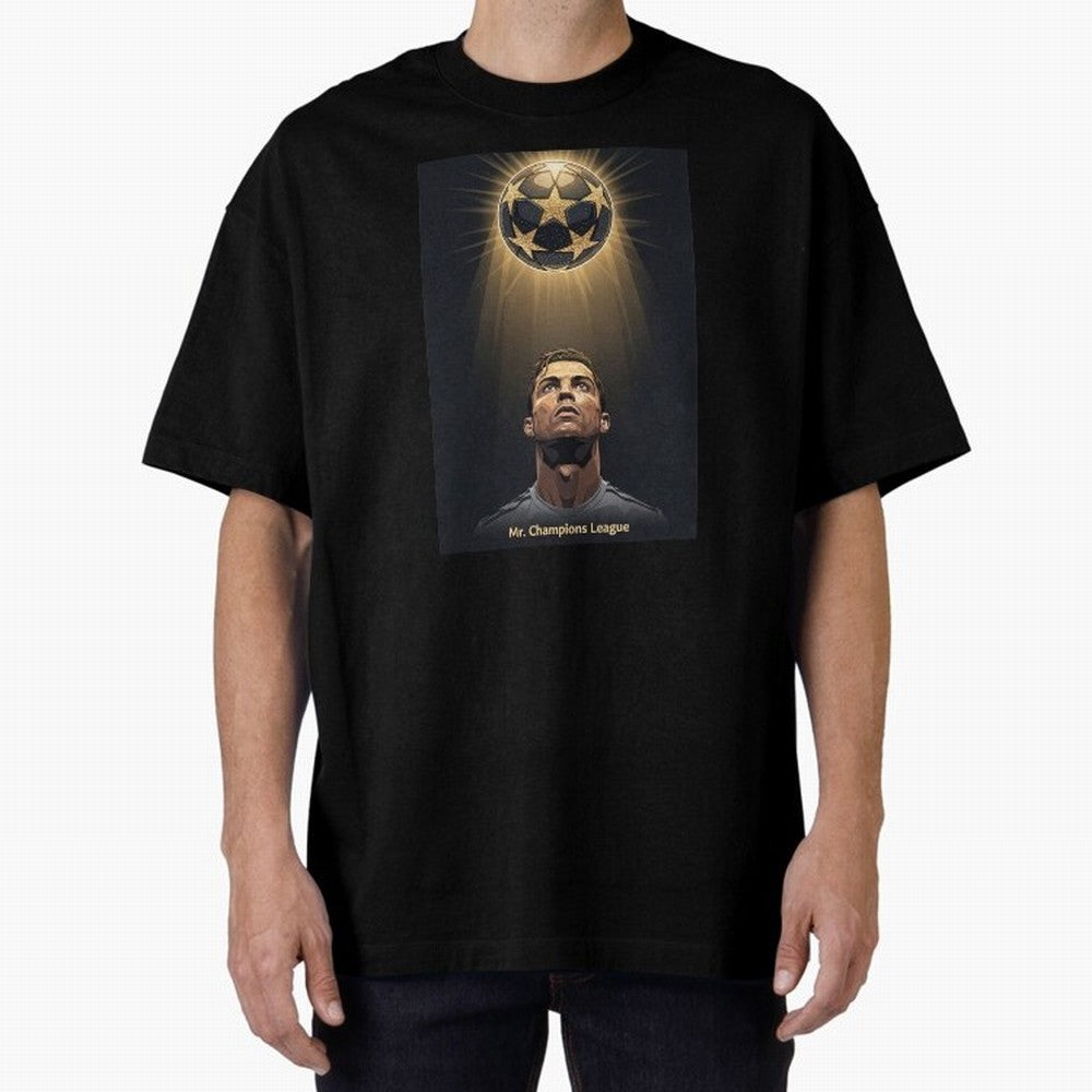 Ronaldo Madrid Oversized T-Shirt Show Your Love for FIFA World Cup 2026 USA Canada Mexico Inspired by Mbappe, England, France and Netherlands Energy, Football Passion, Legendary Performances, Festival Vibes and Supporter Community; Great for