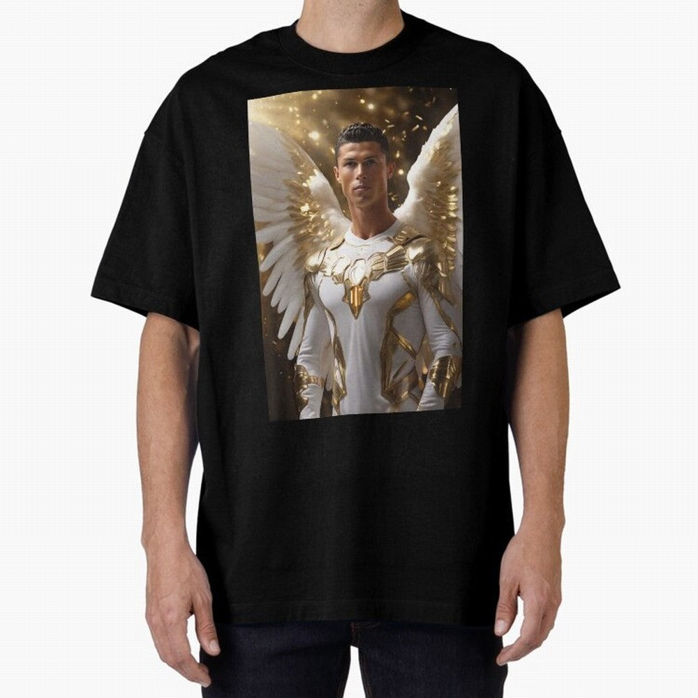 Cristiano Ronaldo angel 1 Oversized T-Shirt Fuel the Hype around FIFA World Cup 2026 Group Stage for Fans of Mbappe and Neymar and Germany, Bringing Stadium Chants, National Pride, Trophy Dreams and Unforgettable Football Memories; Built for