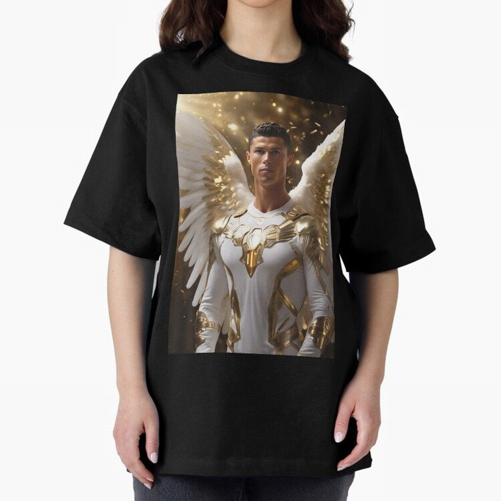 Cristiano Ronaldo angel 1 Oversized T-Shirt Fuel the Hype around FIFA World Cup 2026 Group Stage for Fans of Mbappe and Neymar and Germany, Bringing Stadium Chants, National Pride, Trophy Dreams and Unforgettable Football Memories; Built for