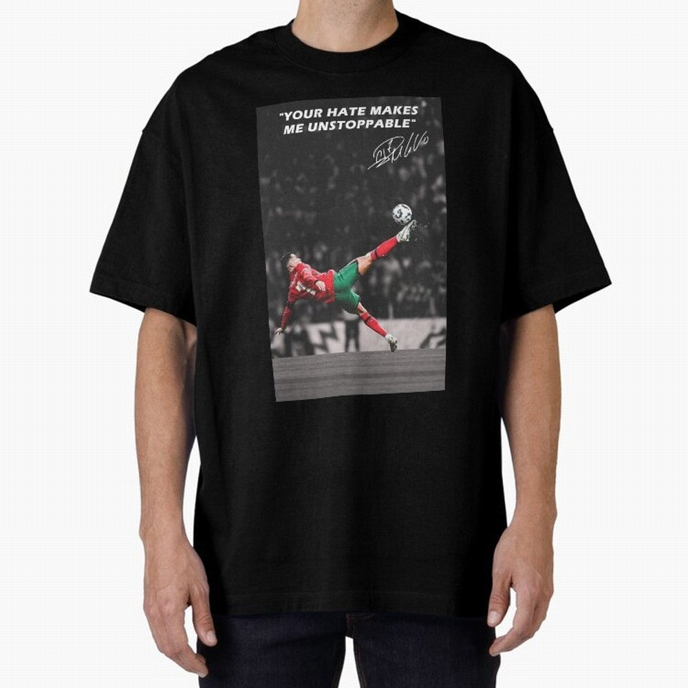 Cristiano Ronaldo Inspiration Oversized T-Shirt Show Your Stadium Side during the FIFA World Cup 2026 Group Stage Journey through Cristiano Ronaldo, Haaland and CR7 Highlights, Portugal, Spain and Germany Pride, Vintage Soccer Flavor, Modern