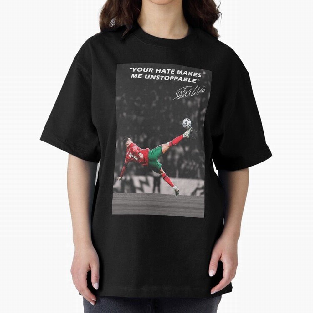 Cristiano Ronaldo Inspiration Oversized T-Shirt Show Your Stadium Side during the FIFA World Cup 2026 Group Stage Journey through Cristiano Ronaldo, Haaland and CR7 Highlights, Portugal, Spain and Germany Pride, Vintage Soccer Flavor, Modern