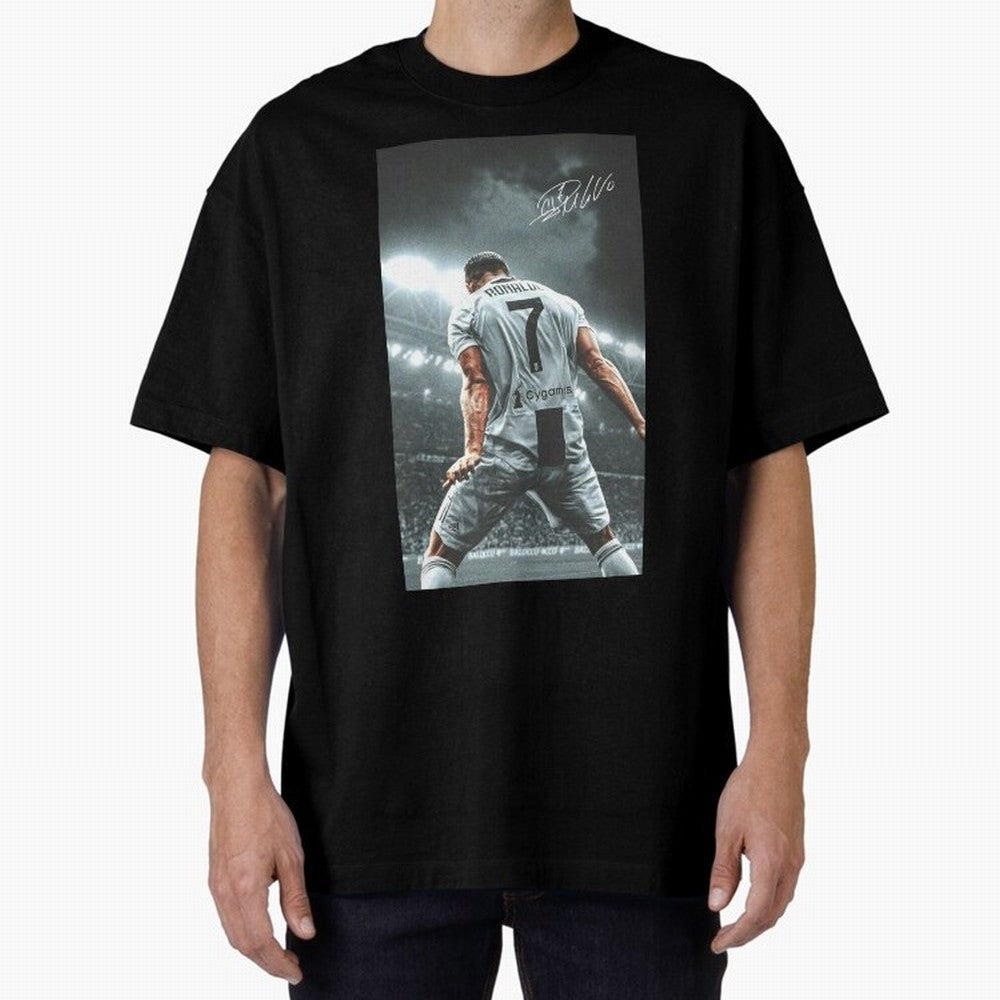 Cristiano Ronaldo Celebration Oversized T-Shirt Follow the Road to FIFA World Cup 2026 Group Stage Inspired by Haaland, Brazil, Portugal and Argentina Energy, Stadium Chants, National Pride, Trophy Dreams and Unforgettable Football Memories;