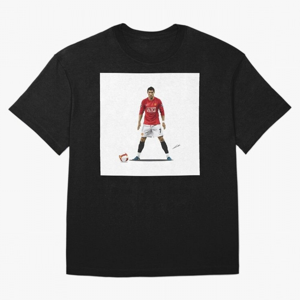 Cristiano Ronaldo CR7 Man Utd Oversized T-Shirt Cheer for Global Football Passion for FIFA World Cup 2026, Connected to CR7 and Messi, Argentina, Tournament Hype, Historic Matchups, Family Viewing Parties and Global Sports Pride; Created for Match