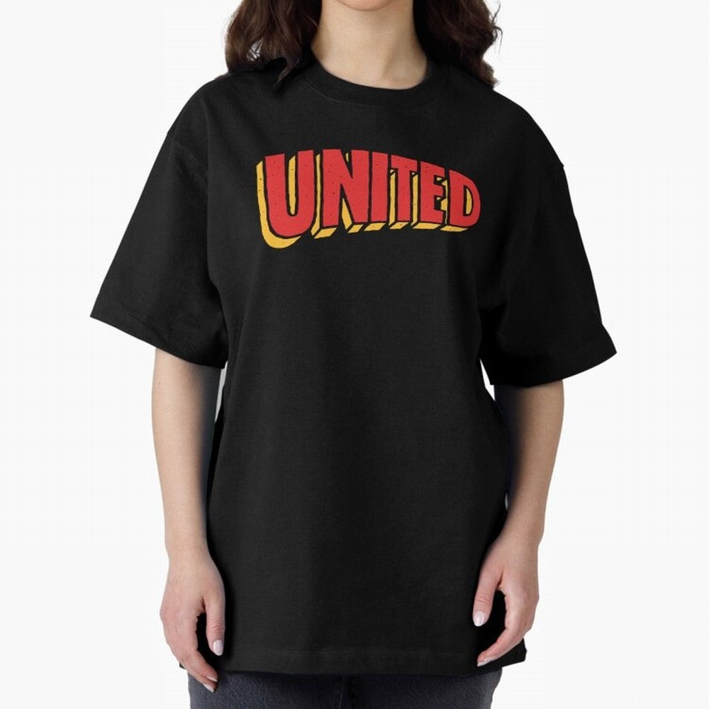 Manchester United Comic Style Oversized T-Shirt Discover Global Football Passion for FIFA World Cup 2026, Built around Cristiano Ronaldo, Haaland and CR7, Argentina, France and Brazil, Worldwide Fan Energy, Dramatic Goals, Stadium Lights and