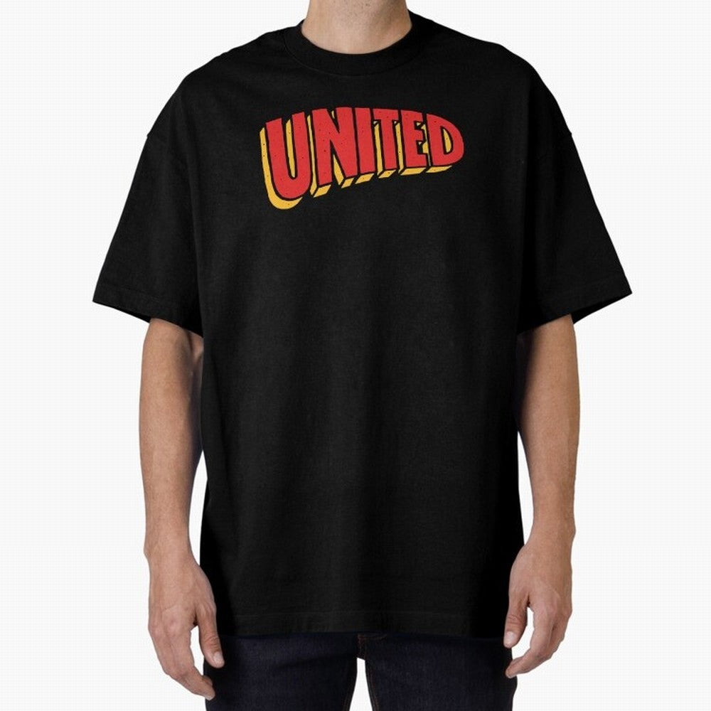 Manchester United Comic Style Oversized T-Shirt Discover Global Football Passion for FIFA World Cup 2026, Built around Cristiano Ronaldo, Haaland and CR7, Argentina, France and Brazil, Worldwide Fan Energy, Dramatic Goals, Stadium Lights and