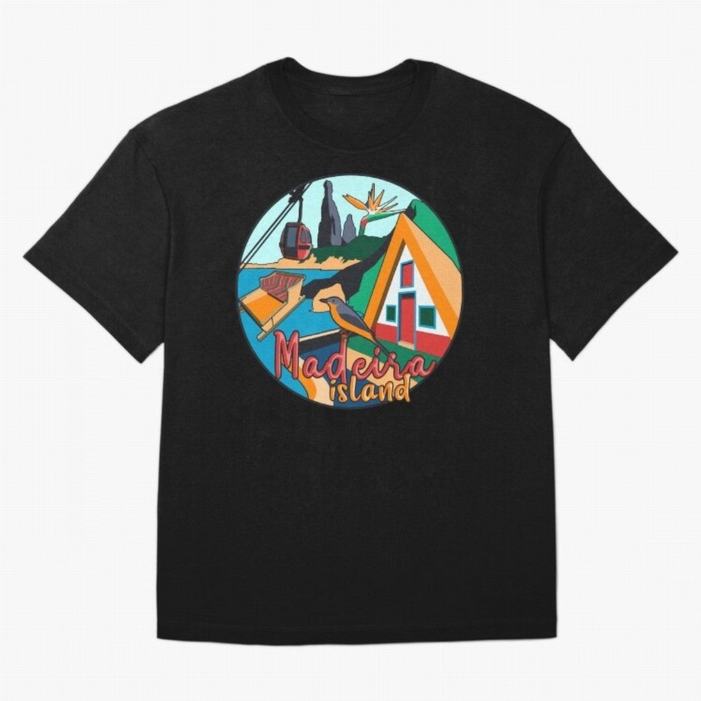 Madeira Island Oversized T-Shirt Enjoy Match Day Hype around FIFA World Cup 2026 USA Canada Mexico, Messi, CR7 and Mbappe, Brazil, Portugal and Argentina, Classic Soccer Heritage, Championship Pressure, Fan Loyalty and International Pride; Made for