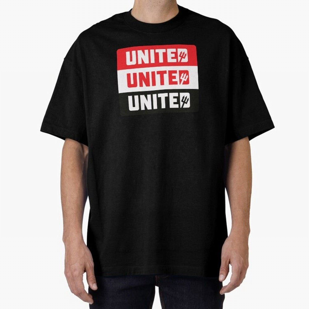 Manchester United United United Oversized T-Shirt Cheer for Global Football Passion for FIFA World Cup 2026 USA Canada Mexico, Centered on Messi, Neymar and Mbappe, Brazil, Portugal and Argentina, Retro Football Energy, Iconic Rivalries, Trophy