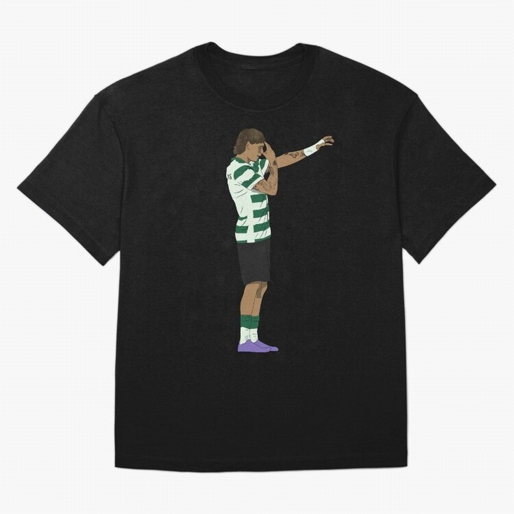 Ricardo Mangas Sporting Goal Celebration Minimalist Oversized T-Shirt Honor the Beautiful Game during FIFA World Cup 2026 for Fans of Cristiano Ronaldo and Argentina and Brazil, Bringing Football History, Final Match Energy, Crowd Noise and Once in