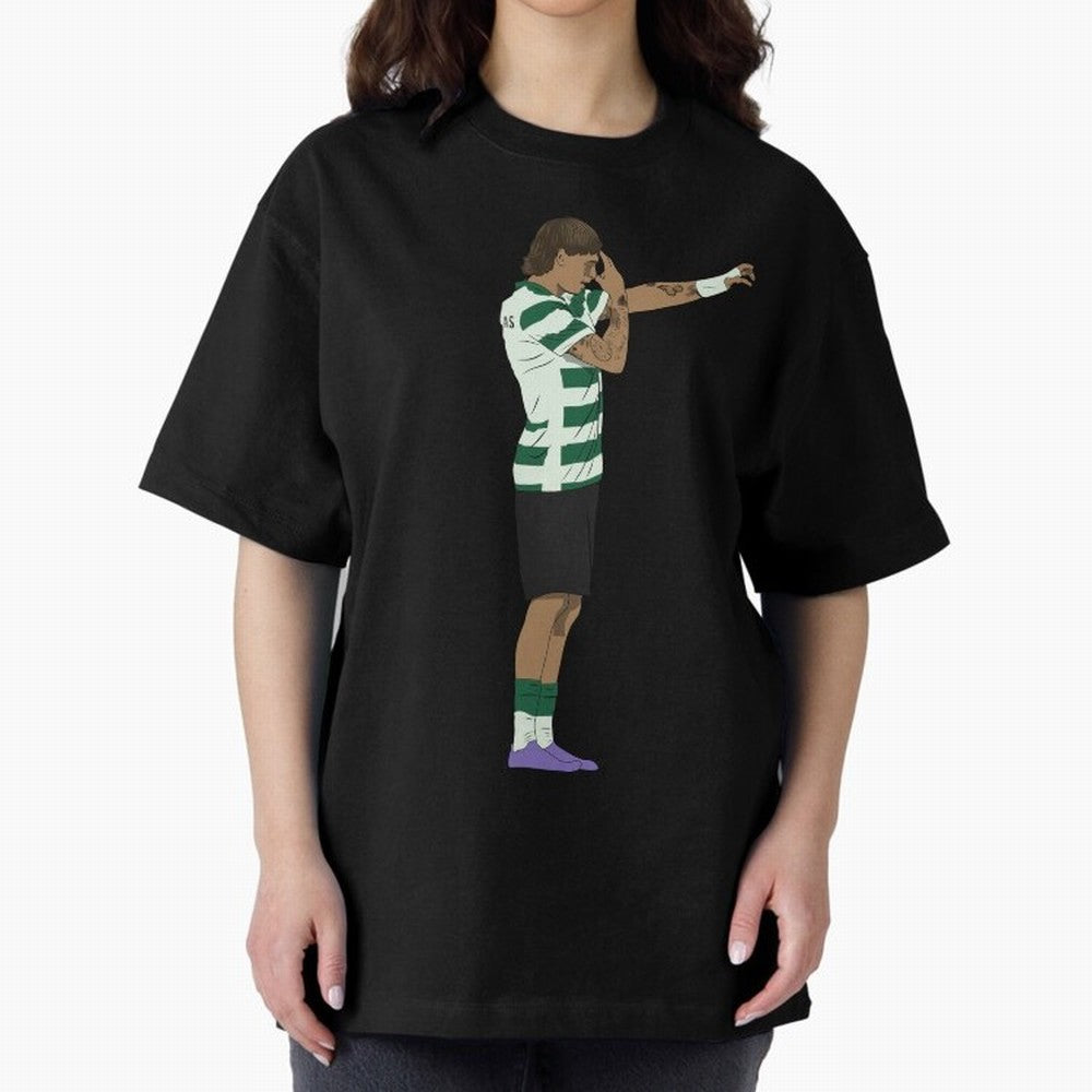 Ricardo Mangas Sporting Goal Celebration Minimalist Oversized T-Shirt Honor the Beautiful Game during FIFA World Cup 2026 for Fans of Cristiano Ronaldo and Argentina and Brazil, Bringing Football History, Final Match Energy, Crowd Noise and Once in