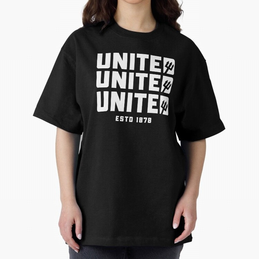 Manchester United United United Oversized T-Shirt Feel the Trophy Chase of Global Football Passion for FIFA World Cup 2026 USA Canada Mexico, Driven by Cristiano Ronaldo, England and Germany, Supporter Pride, Iconic Celebrations, Legendary Names
