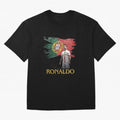 Cristiano Ronaldo - Portugal Flag Tribute (SIUUU!) Oversized T-Shirt Remember FIFA World Cup 2026 Highlighting CR7, Portugal Energy, Worldwide Fan Energy, Dramatic Goals, Stadium Lights and Championship Celebrations; Made for Collectors Who Enjoy
