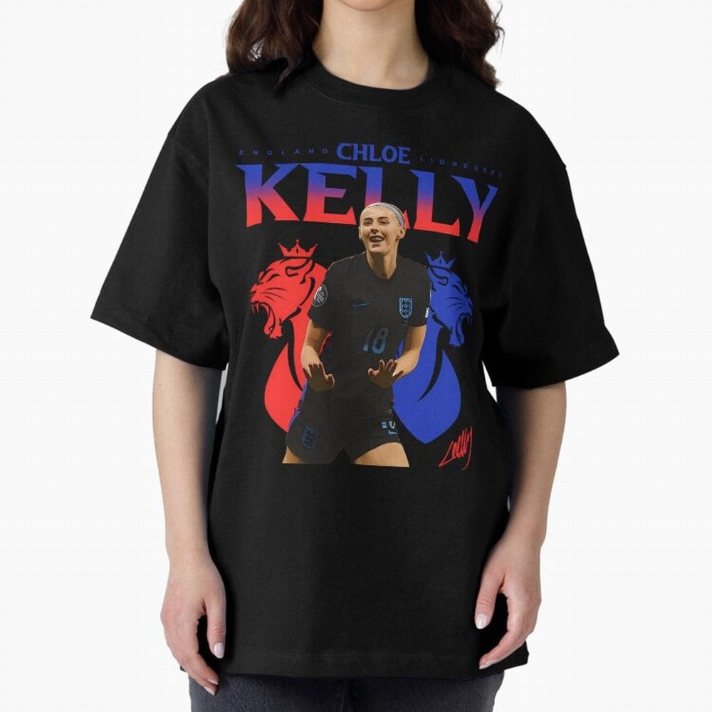 Chloe Kelly Oversized T-Shirt Celebrate the Stars of FIFA World Cup 2026 USA Canada Mexico Spirit, with Argentina and Brazil, Messi, CR7 and Mbappe, Sports Nostalgia, International Competition, Famous Players and Unforgettable Victories; Ideal for