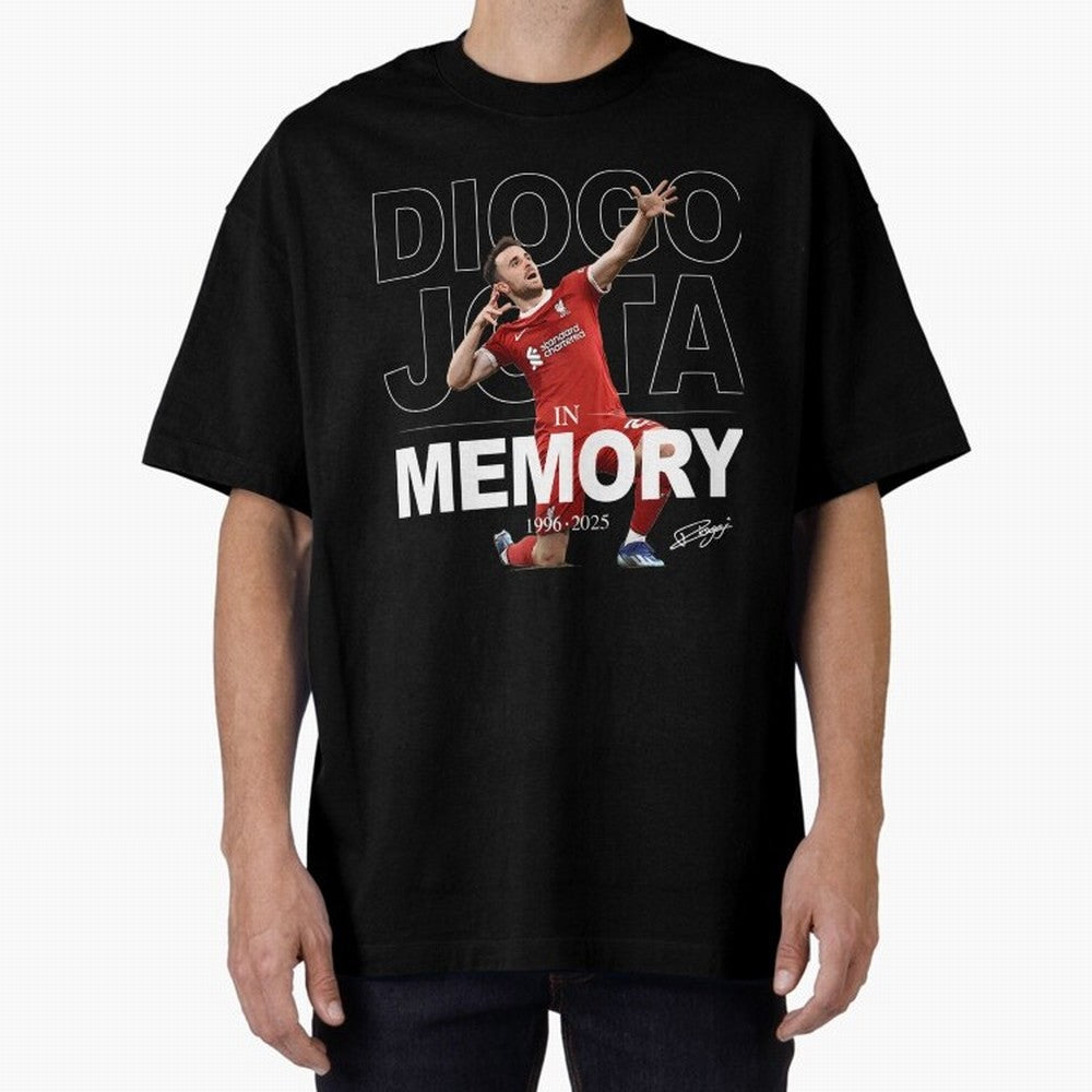 Diogo Jota In Memory Oversized T-Shirt Bring Trophy Dreams to FIFA World Cup 2026 USA Canada Mexico for Fans of Messi, Neymar and Mbappe and Spain and Netherlands, Bringing Worldwide Fan Energy, Dramatic Goals, Stadium Lights and Championship