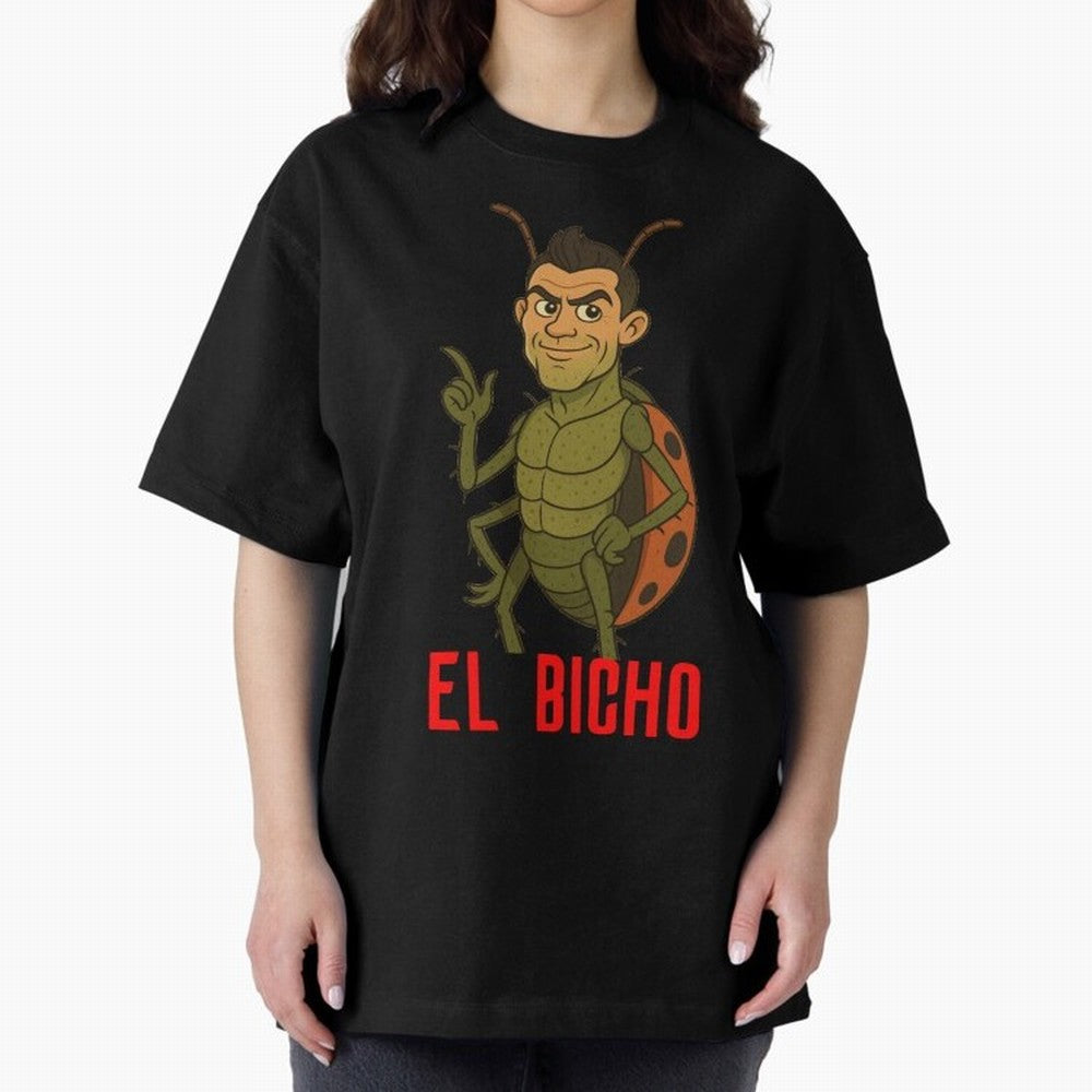 Ronaldo - El Bicho Oversized T-Shirt Bring Legendary Rivalry Energy to the FIFA World Cup 2026 Journey through Messi Highlights, Brazil, Portugal and Argentina Pride, Goal Celebration Energy, Supporter Heritage, Football Icons and Worldwide