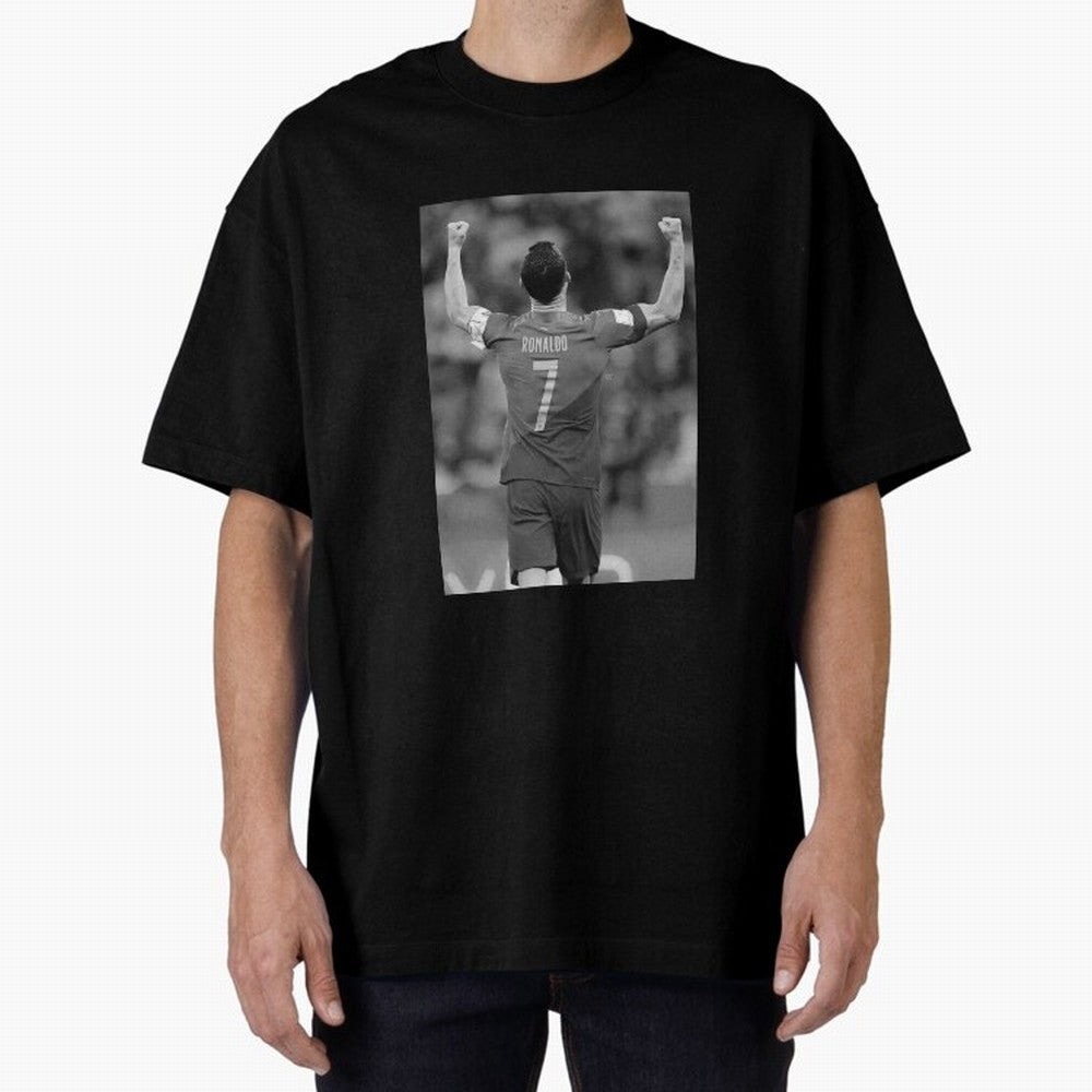 Cristiano Ronaldo Oversized T-Shirt Unlock FIFA World Cup 2026 Centered on CR7 and Messi, Argentina Energy, Game Day Rituals, Football Legends, Country Pride and the Road to the Final; Made for Die Hard Supporters, Soccer Lovers, Game Day Photos