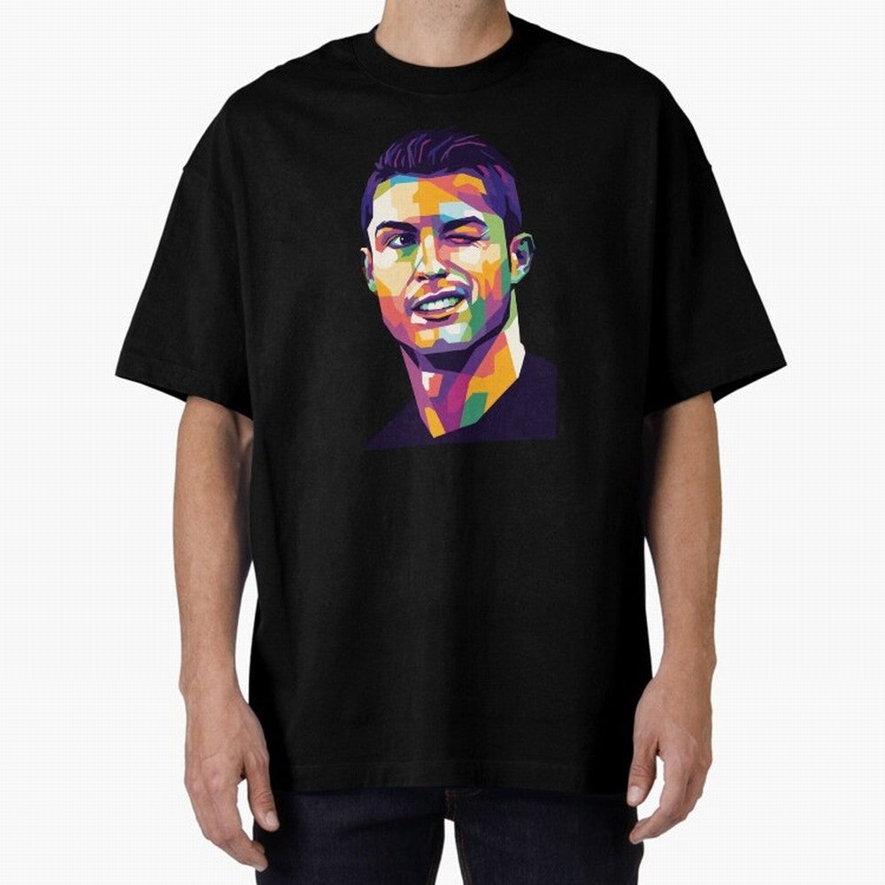 Cristiano Ronaldo Oversized T-Shirt Celebrate the Next Chapter of FIFA World Cup 2026 for Fans of Haaland and England, France and Netherlands, Bringing Championship Spirit, Famous Goals, Roaring Crowds and International Football Unity; Great for