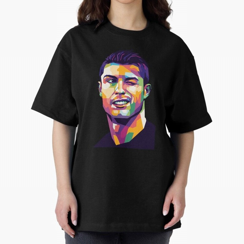 Cristiano Ronaldo Oversized T-Shirt Celebrate the Next Chapter of FIFA World Cup 2026 for Fans of Haaland and England, France and Netherlands, Bringing Championship Spirit, Famous Goals, Roaring Crowds and International Football Unity; Great for