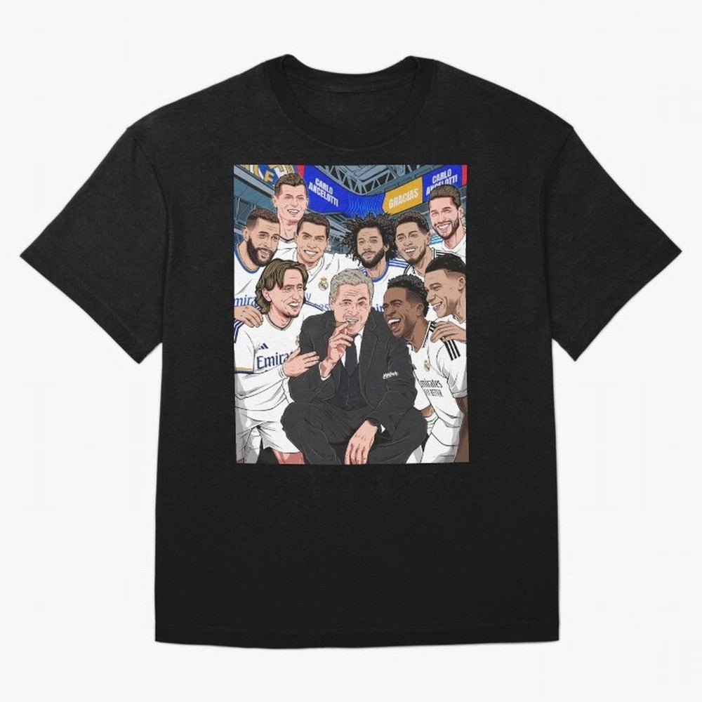 Carlo Ancelotti and Real Madrid Players Oversized T-Shirt Bring World Football Passion into FIFA World Cup 2026 Filled with Haaland, Argentina, France and Brazil Energy, Stadium Chants, National Pride, Trophy Dreams and Unforgettable Football
