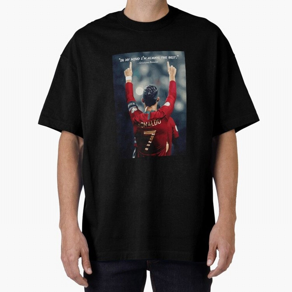Cristiano Ronaldo Oversized T-Shirt Carry the Colors and Pride of FIFA World Cup 2026 USA Canada Mexico for Fans of Cristiano Ronaldo, Haaland and CR7 and England, France and Netherlands, Bringing Football History, Final Match Energy, Crowd Noise