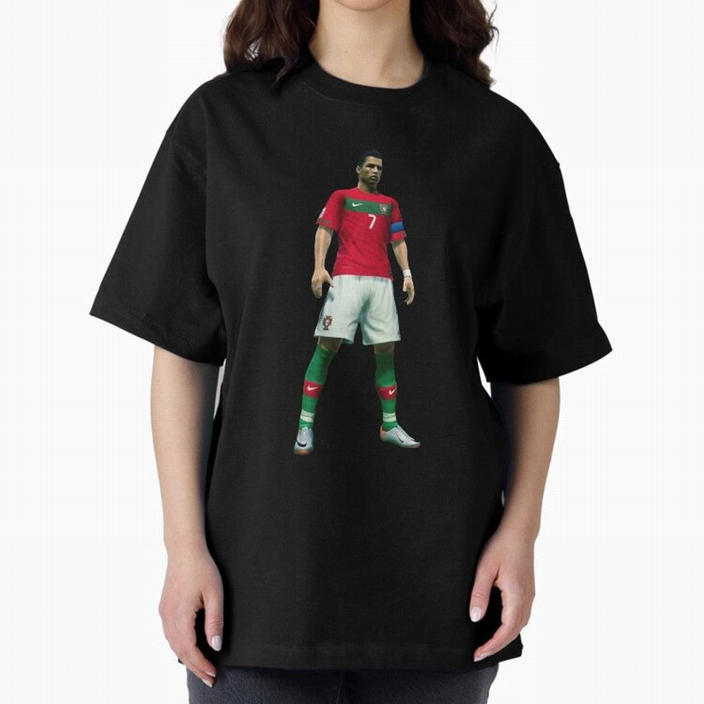 CR7 PES Oversized T-Shirt Celebrate National Team Dreams in the FIFA World Cup 2026 USA Canada Mexico Journey through CR7 Highlights, Germany Pride, Football History, Final Match Energy, Crowd Noise and Once in a Lifetime Moments; Great for