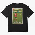 CR7 Comic Oversized T-Shirt Live the Energy of Match Day Hype around FIFA World Cup 2026, Mbappe, France, Global Supporter Spirit, Legendary Goals, National Colors and Tournament Celebration; Great for Watch Parties, Sports Bars, Family Nights, Fan