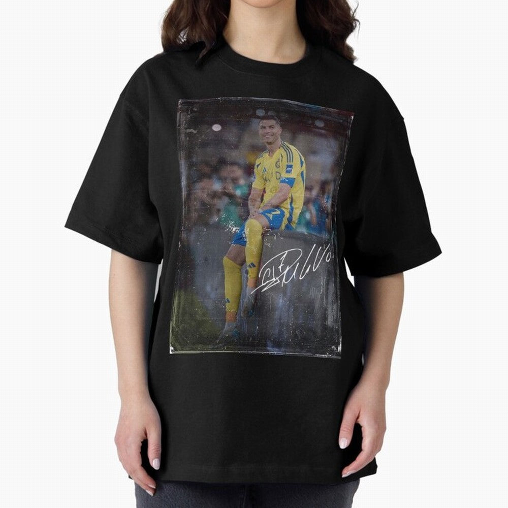 Cristiano Ronaldo Oversized T-Shirt Support the Legends of Global Football Passion for FIFA World Cup 2026, Inspired by CR7, Spain, Football Festival Excitement, Trophy Ambitions, Country Rivalries and Star Player Buzz; Built for Supporters Chasing