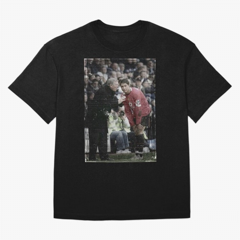 Sir Alex Ferguson and Cristiano Ronaldo Oversized T-Shirt Bring Stadium Energy to Match Day Hype around FIFA World Cup 2026 Group Stage, Messi, Neymar and Mbappe, Germany, Global Supporter Spirit, Legendary Goals, National Colors and Tournament