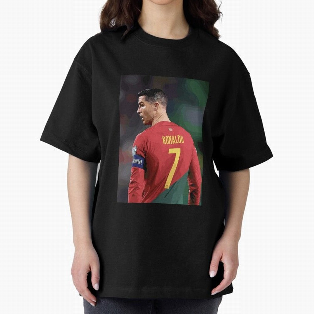 Cristiano Ronaldo Oversized T-Shirt Fuel Your Fan Pride for the FIFA World Cup 2026 Journey through Neymar Highlights, Brazil Pride, Global Supporter Spirit, Legendary Goals, National Colors and Tournament Celebration; Perfect for Fans, Collectors,
