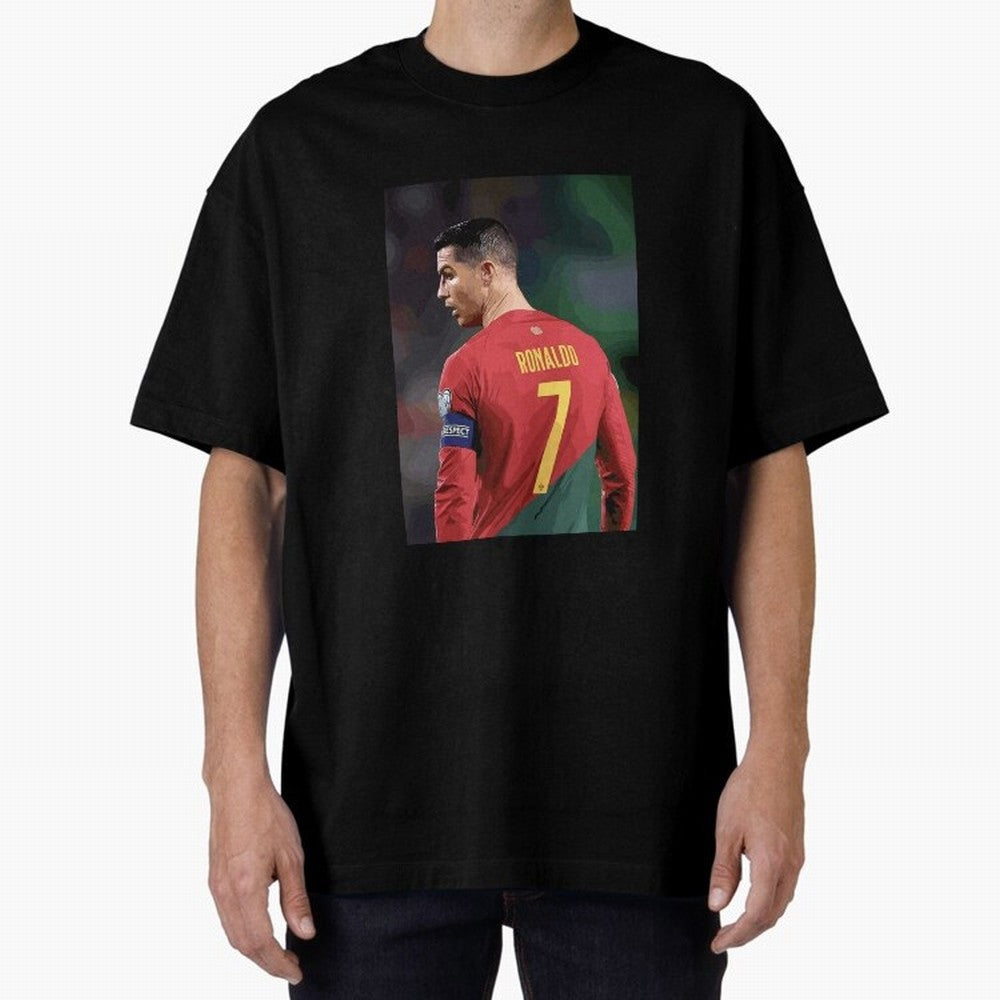 Cristiano Ronaldo Oversized T-Shirt Fuel Your Fan Pride for the FIFA World Cup 2026 Journey through Neymar Highlights, Brazil Pride, Global Supporter Spirit, Legendary Goals, National Colors and Tournament Celebration; Perfect for Fans, Collectors,