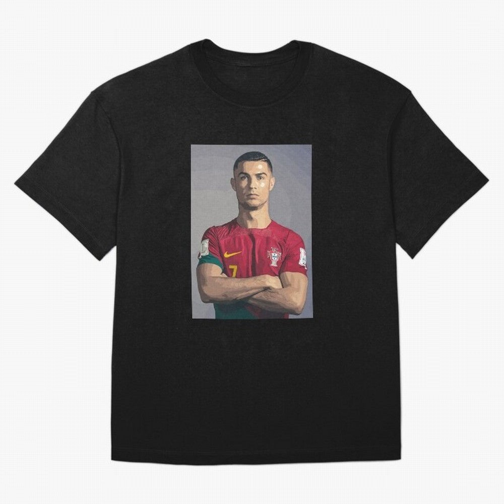 Cristiano Ronaldo Oversized T-Shirt Represent FIFA World Cup 2026 Built around Messi, Neymar and Mbappe, Portugal, Spain and Germany Energy, Match Day Excitement, Supporter Culture, Golden Goals and Global Football Passion; Ideal for Football Dads,