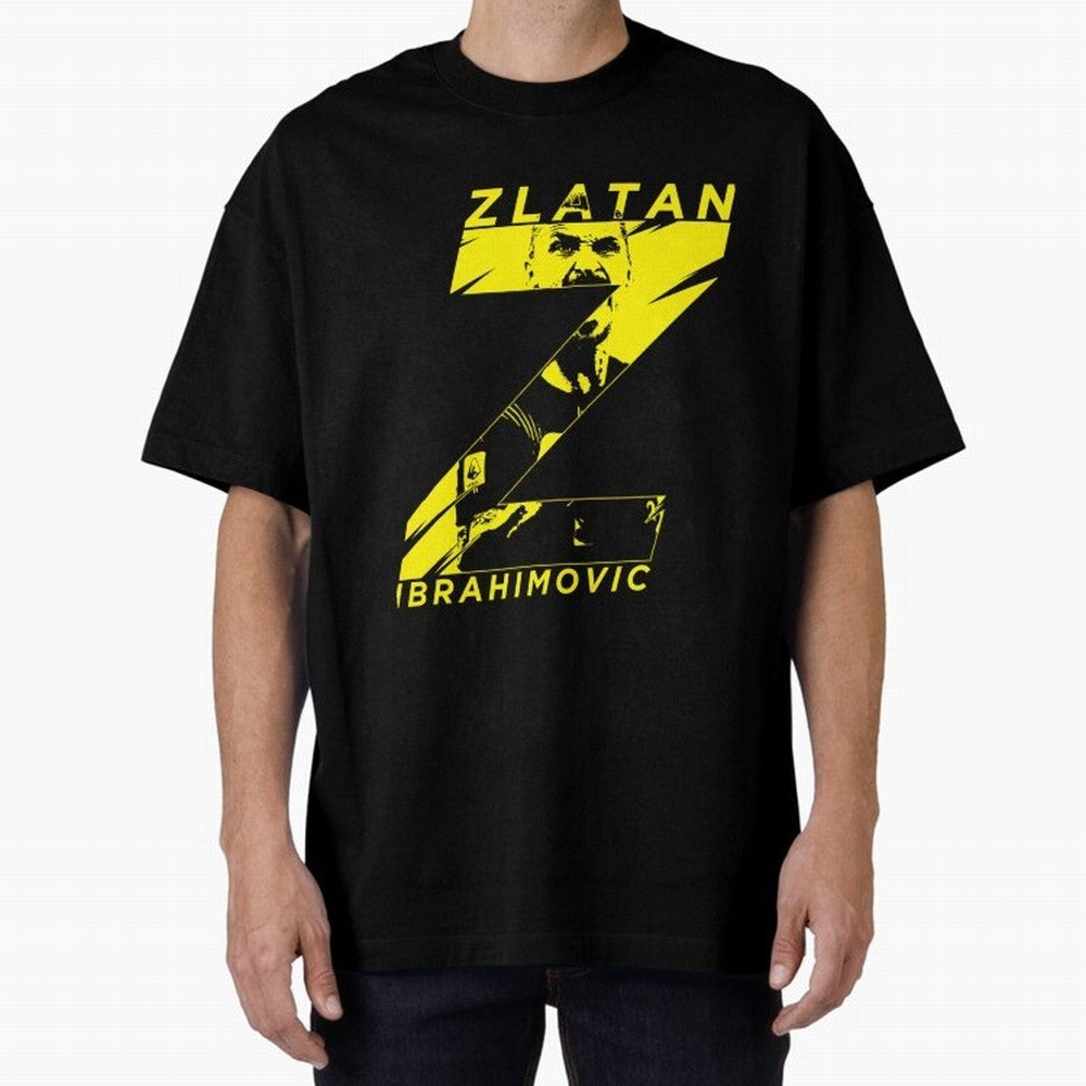 Zlatan Ibrahimovic Swedish God Gjq588 Oversized T-Shirt Show Fan Pride Across Global Football Passion for FIFA World Cup 2026 USA Canada Mexico, Driven by Messi, Spain, Football Festival Excitement, Trophy Ambitions, Country Rivalries and Star