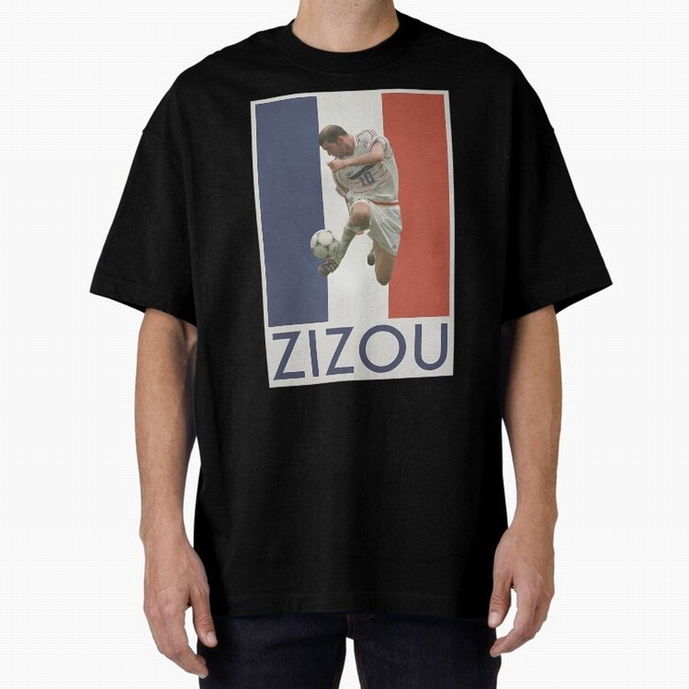 Football - Zidane Oversized T-Shirt Carry Global Football Passion for FIFA World Cup 2026 Group Stage, Driven by Haaland, England and Germany, Supporter Pride, Iconic Celebrations, Legendary Names and Global Match Day Energy; Great for Supporters