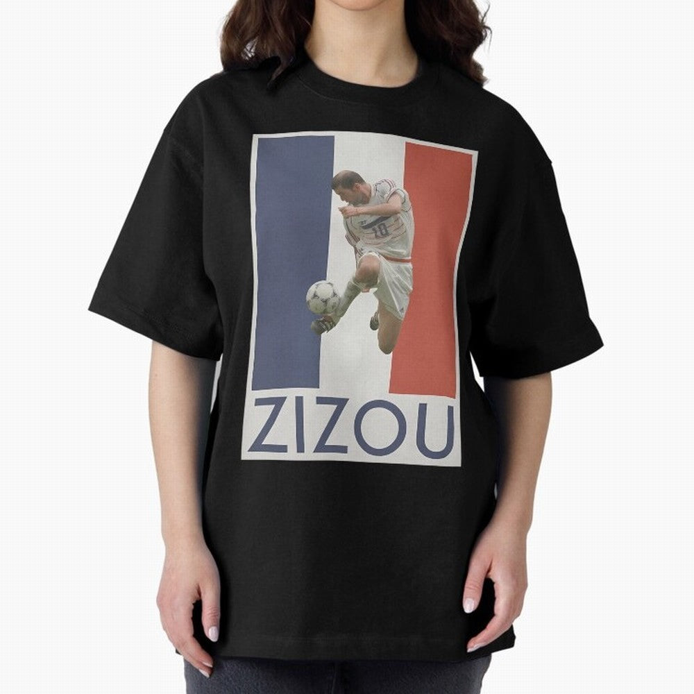 Football - Zidane Oversized T-Shirt Carry Global Football Passion for FIFA World Cup 2026 Group Stage, Driven by Haaland, England and Germany, Supporter Pride, Iconic Celebrations, Legendary Names and Global Match Day Energy; Great for Supporters
