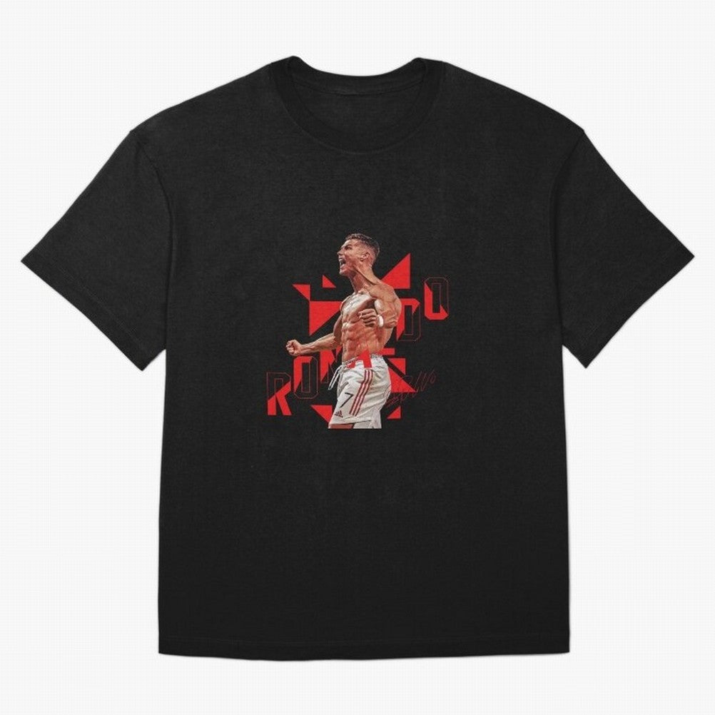 Cristiano Ronaldo Oversized T-Shirt Follow the Final Road of FIFA World Cup 2026 Group Stage Driven by Messi and Cristiano Ronaldo, England, France and Netherlands Energy, Worldwide Fan Energy, Dramatic Goals, Stadium Lights and Championship