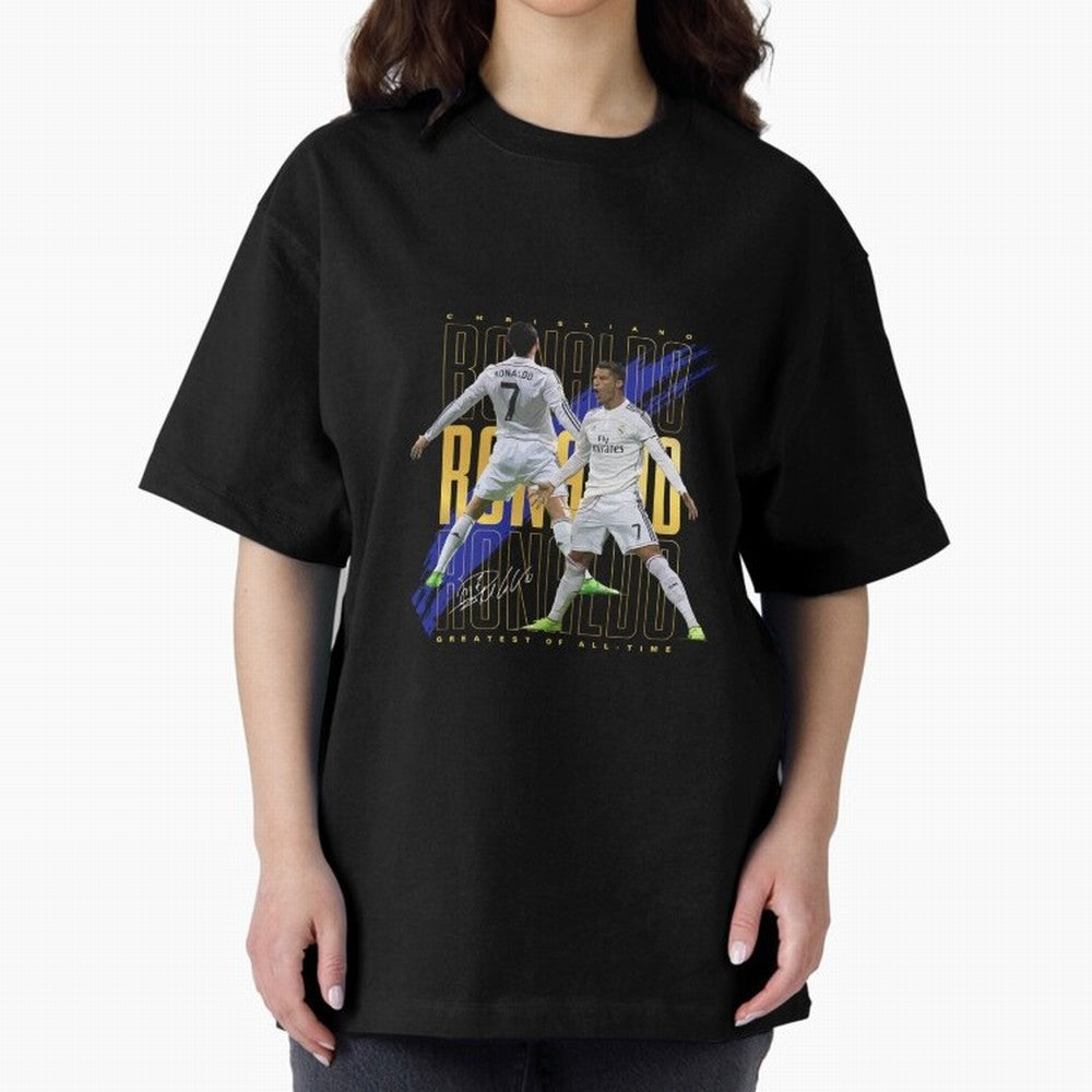 Cristiano Ronaldo Suuiii! Oversized T-Shirt Represent the Passion of FIFA World Cup 2026 Group Stage for Fans of Mbappe and France and Portugal, Bringing Goal Celebration Energy, Supporter Heritage, Football Icons and Worldwide Tournament Joy;