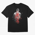 Abstract Football Player Portrait Retro Poster Art For Men, Gift For Soccer Fans Oversized T-Shirt Bring Bold Fan Energy to Global Football Passion for FIFA World Cup 2026 USA Canada Mexico, Made for Haaland, England, Football Passion, Legendary