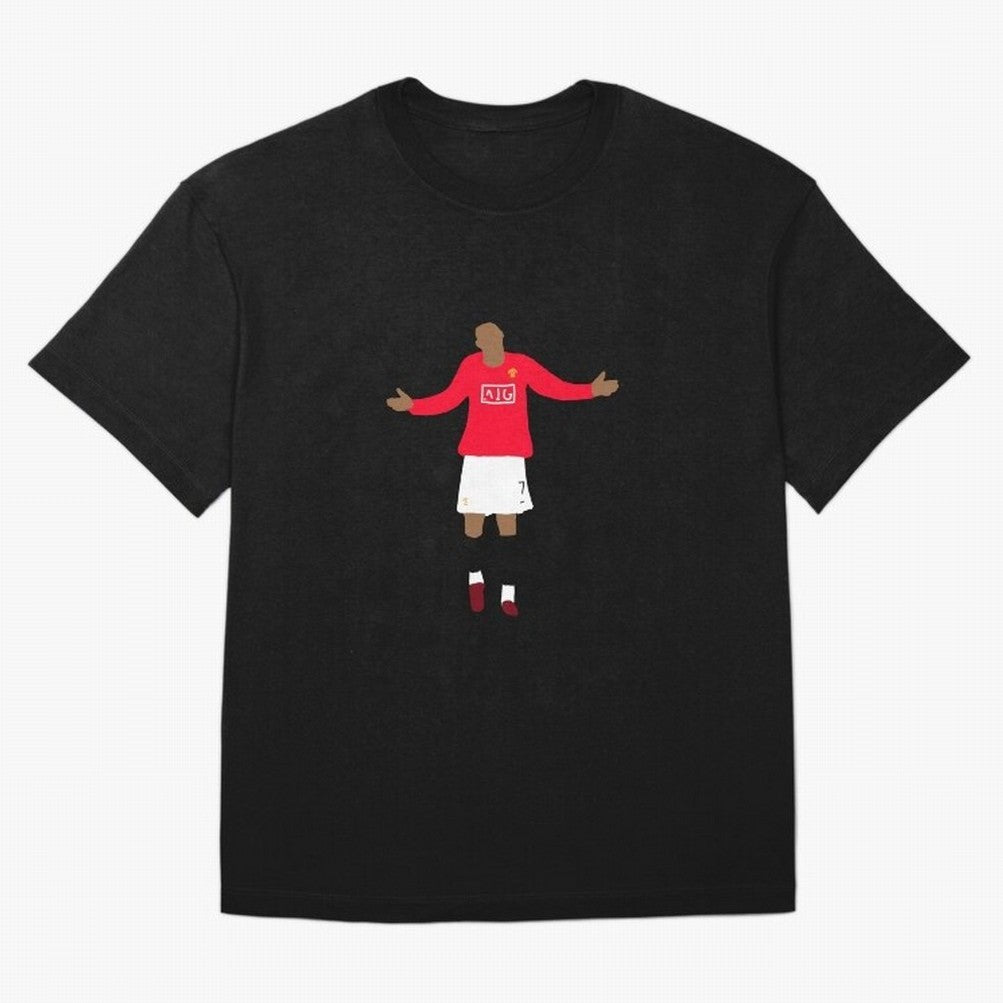 Cristiano Ronaldo Goal Celebration Illustration Oversized T-Shirt Join the Global Buzz around Match Day Hype around FIFA World Cup 2026, Mbappe, England, France and Netherlands, Retro Football Energy, Iconic Rivalries, Trophy Chase Drama and