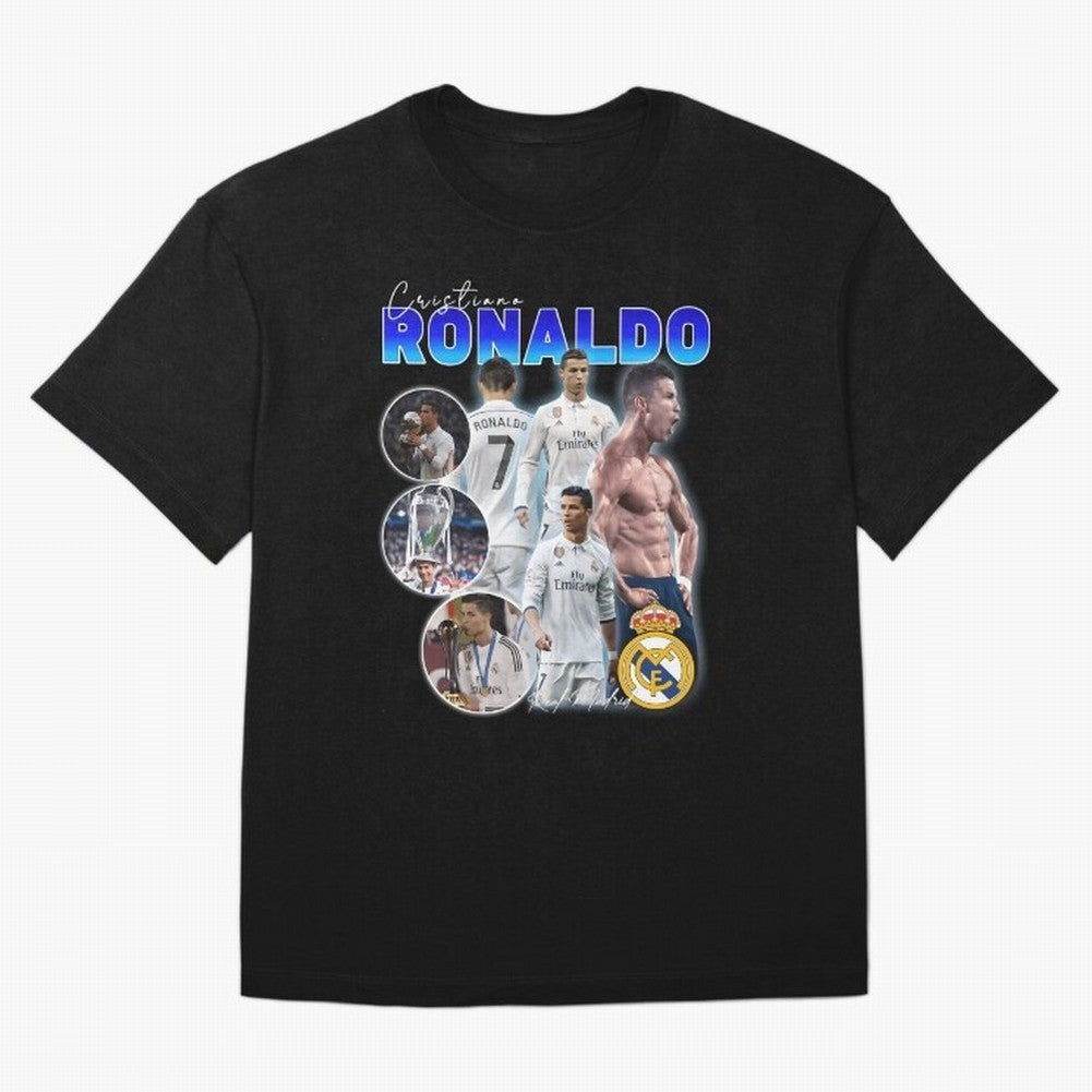 CR7 Real Madrid Poster ¨C For Football Fans and Gift For Ronaldo Supporters Oversized T-Shirt Experience the Global Stage of Global Football Passion for FIFA World Cup 2026 USA Canada Mexico, Capturing Neymar, Haaland and Cristiano Ronaldo,