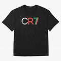 CR7 Portugal Colors Poster For Football Fans, Gift For Soccer Lovers Oversized T-Shirt Bring a Vintage Feel to FIFA World Cup 2026 Spirit, Featuring France and Portugal, Messi, CR7 and Mbappe, Football History, Final Match Energy, Crowd Noise and