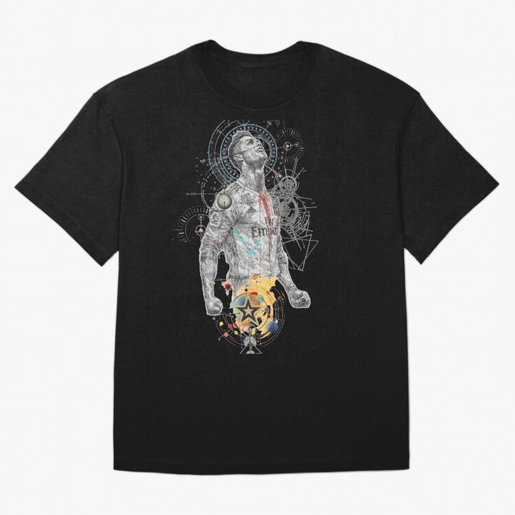 Cristiano Ronaldo Football Playmaker Oversized T-Shirt Capture Stadium Memories from FIFA World Cup 2026 for Fans of Messi, Neymar and Mbappe and Germany, Bringing Supporter Pride, Iconic Celebrations, Legendary Names and Global Match Day Energy;