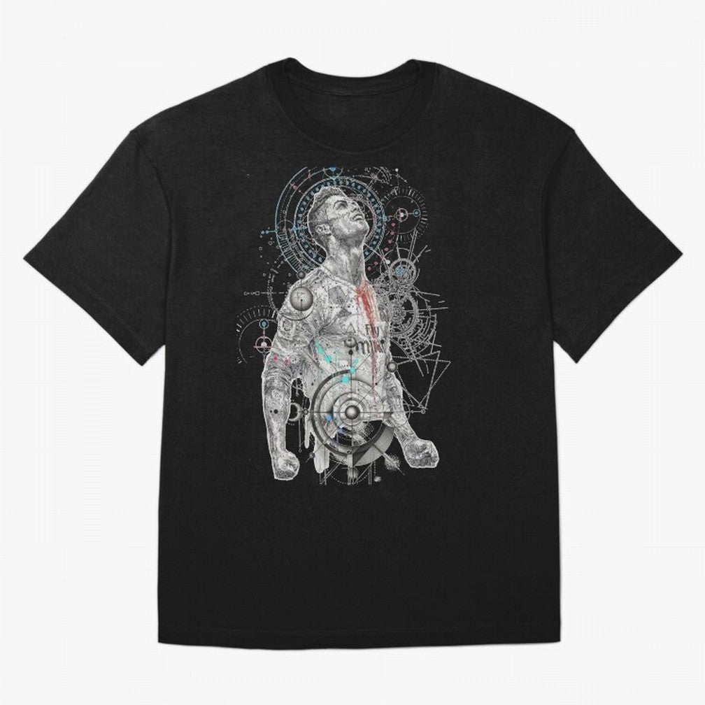 Cristiano Ronaldo Football Playmaker Oversized T-Shirt Show Championship Spirit for Global Football Passion for FIFA World Cup 2026, Built around Messi, France and Portugal, Champion Mindset, Group Stage Buzz, Knockout Tension and Passionate Fan
