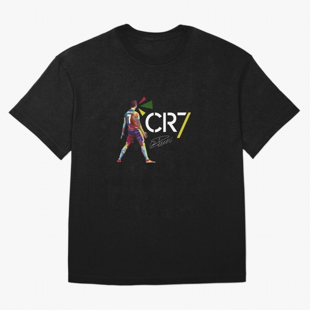Cr7 Cristiano Ronaldo Signature Classic Oversized T-Shirt Show Support during Global Football Passion for FIFA World Cup 2026, Driven by Cristiano Ronaldo, Argentina and Brazil, Championship Spirit, Famous Goals, Roaring Crowds and International